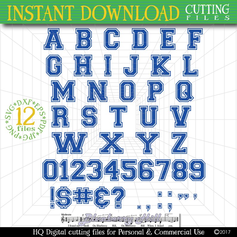 College Font SVG Letters Cut Files University Svg Etsy