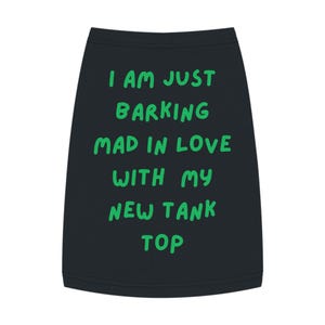 Dog Coat Tank Top - Pet Apparel, Puppy Shirt, Animal Lover Gift, Dog Mom Dad Clothing, Cute Doggy Vest