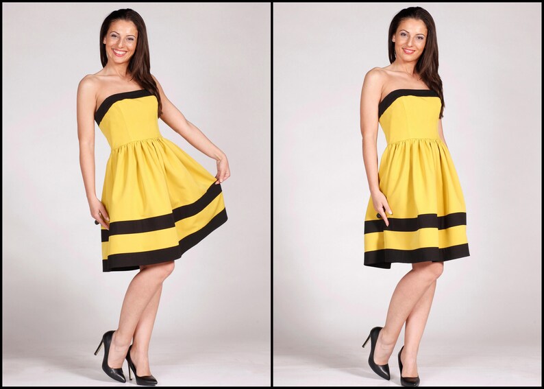 strapless tutu dress