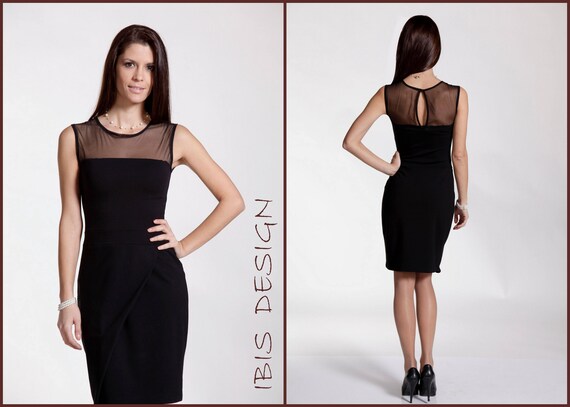 elegant short black dress