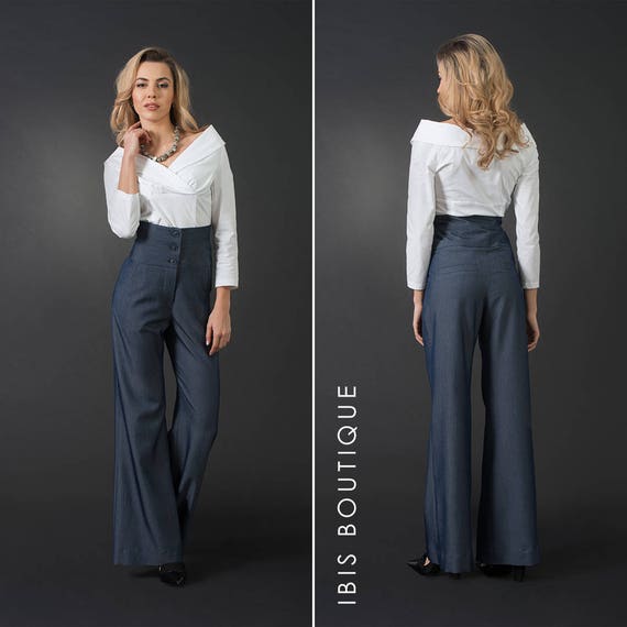 high waisted flare pants palazzo