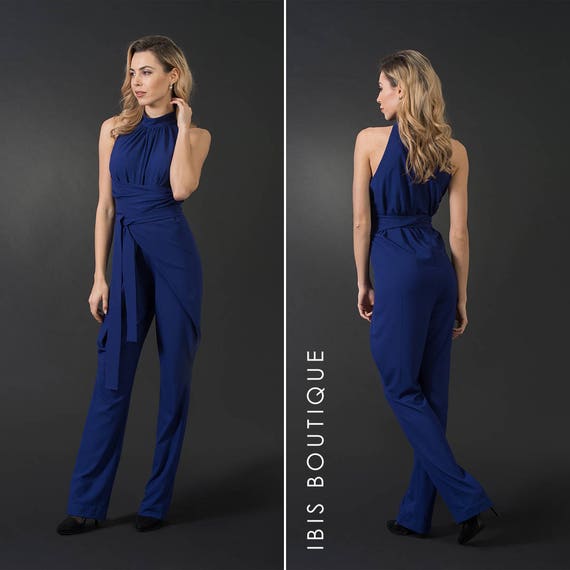 royal blue jumpsuit for wedding