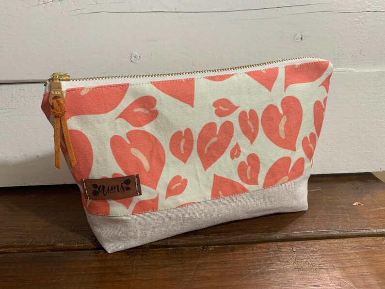 Anthurium Leopard Print Large Pouch