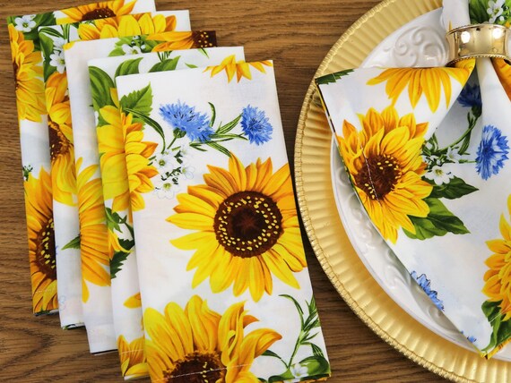 Sunflower dinner best sale napkins