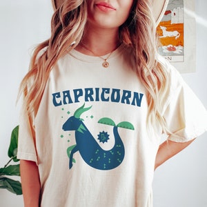 Comfort Colors, Capricorn Shirt, Capricorn Horoscope Shirt, Zodiac Shirt Capricorn, Capricorn Astrology Gift, Zodiac Shirts For Women