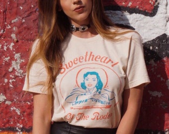 Rodeo Western Tee, vintage style, southwest tshirt, retro cowgirl, country shirt, howdy shirt, cowboy tee, country western, rodeo sweetheart