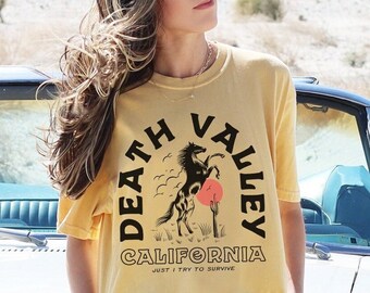 Comfort Colors Death Valley National Park Shirt Hippie Boho Tee Retro Desert Shirt California Shirt Western Shirt Trendy Aesthetic Clothes