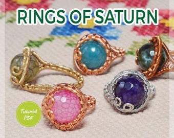 Drahtschmuck-Anleitung: Ringe des Saturn. Drahtring Anleitung, Ring Anleitung, Draht Schmuck Anleitung, PDF, PDF Anleitung, Kupferdraht Anleitung