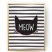 Meow, Kitty Poster, Nursery Wall Decor, Baby Art, Meow Cat Poster, Nursery Print, Wall Decor, Kids Room Decor, Nursery Room Decor, 8x10