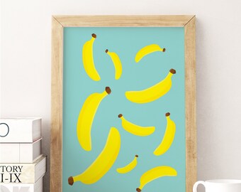 banana poster etsy