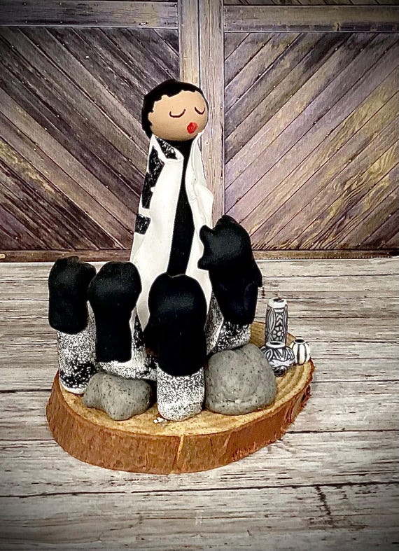 Storyteller in Black and White