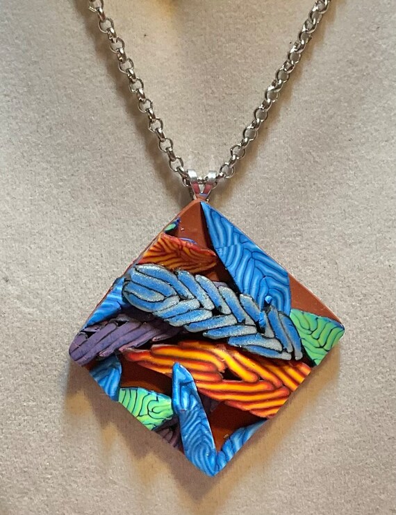 Nature Lovers Polymer Clay Pendant
