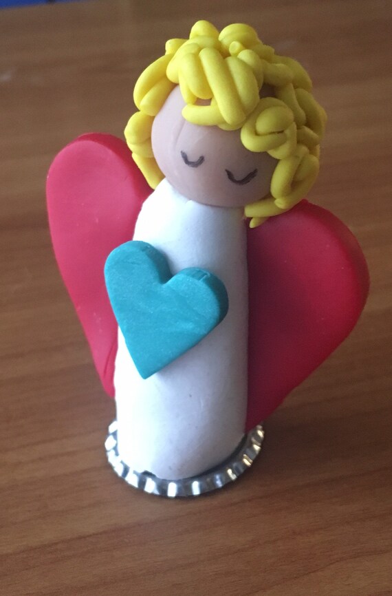 Love Bugs White Clay Angel
