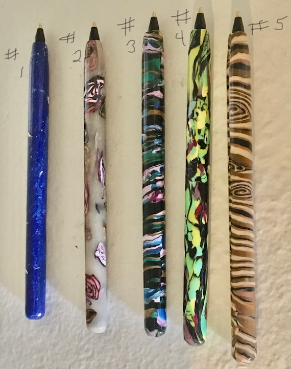 Pens Decorated Polymer Clay