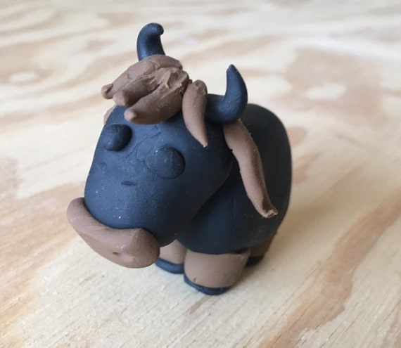 Black and Brown Nativity Cow