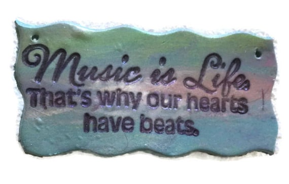 Music Sentiment Medium Hair Barrette