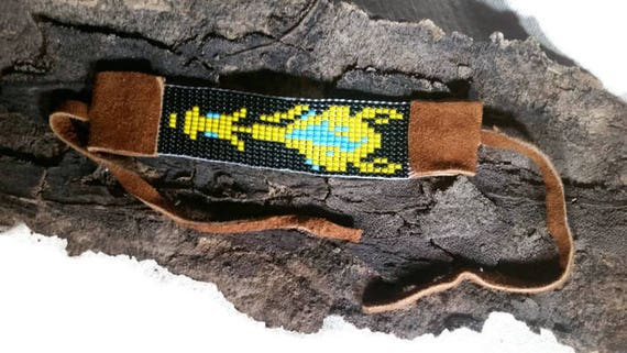 Fiery Horse Loom Beaded Bracelet.