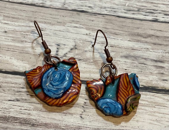 Nature Lovers Small Polymer Clay Dangle Earrings