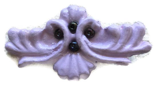 Purple Vintage Look Medium Hair Barrette