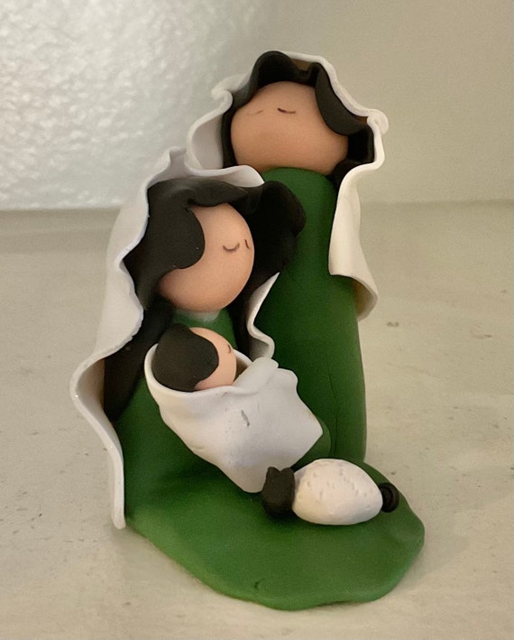 Nativity in White and Green