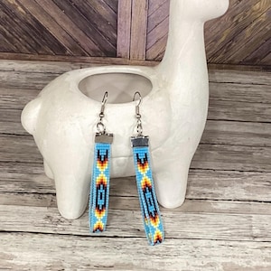 Beaded Loom Loop  Earrings