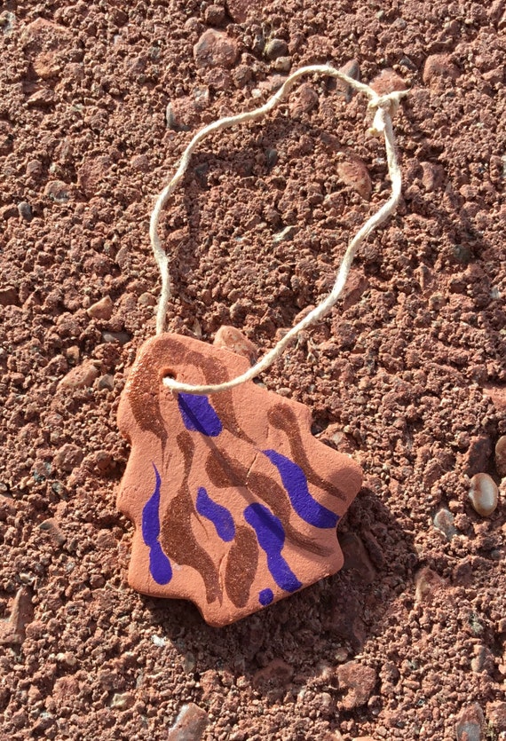Handcrafted Terra Cotta Clay Tree Ornament