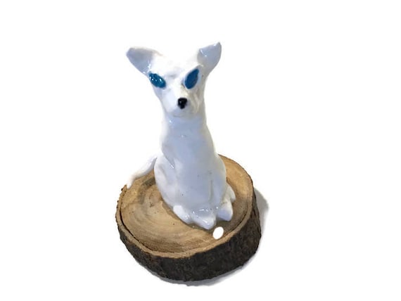 White Cat Clay Critter