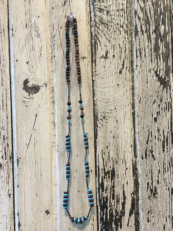 Southwest Inspired Turquoise and Copper Beaded Necklace