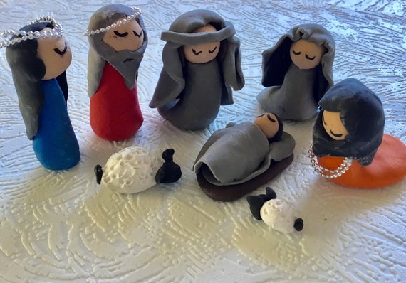Nativity Set 8 Pc. Clay