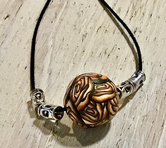 Big Bead Polymer Clay Statement Necklace