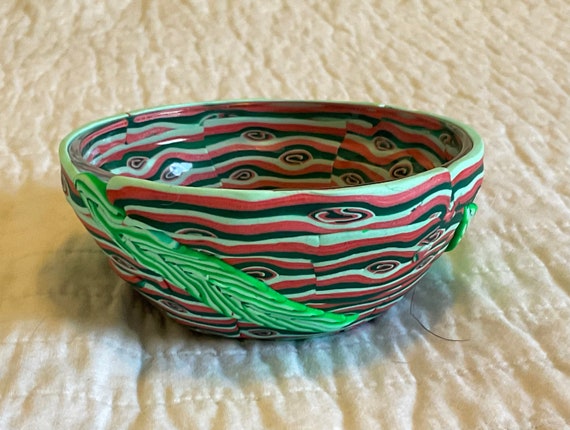 Trinket Bowls Decorated in Polymer Clay