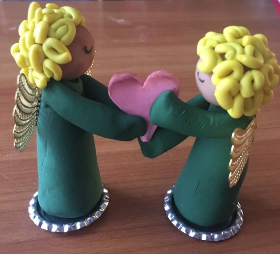 Love Bug Heart Tug Clay Angels