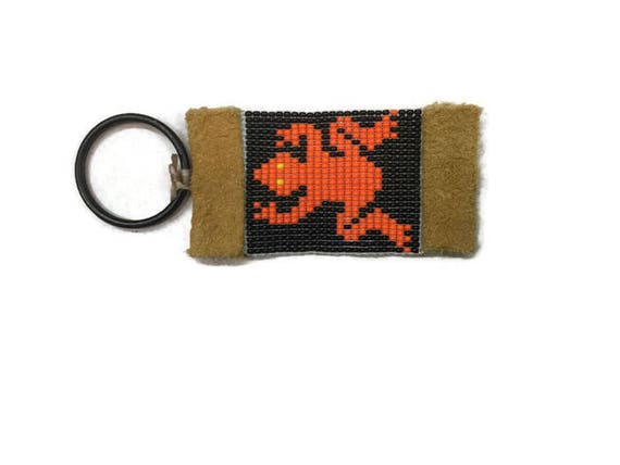 Beaded Frog Keychain