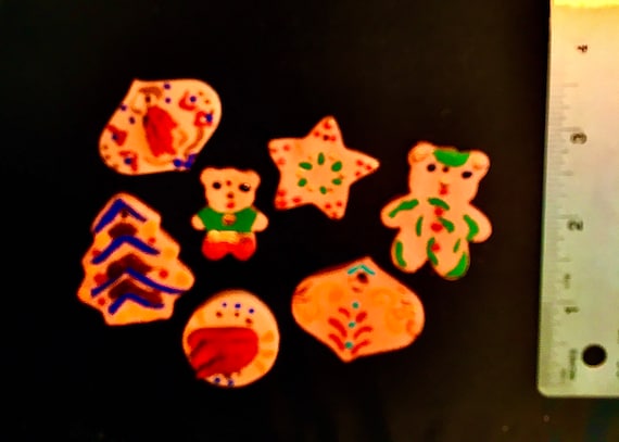 Mini Terra Cotta Clay Christmas Ornaments