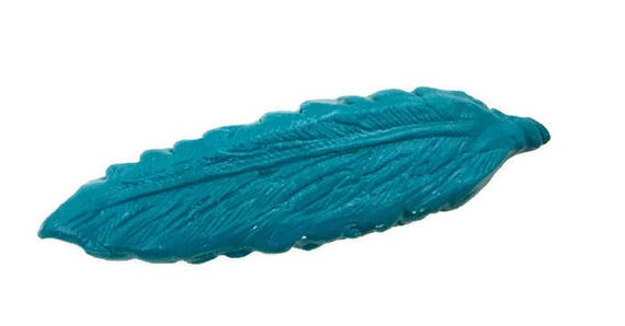 Turquoise Feather Hair Clip
