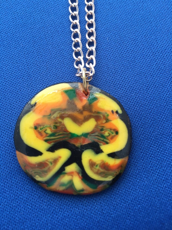 Handcrafted Polymer Clay Pendant