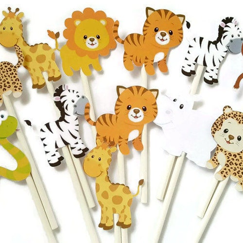 Safari Cake Topper Safari Birthday Cake Topper First Etsy