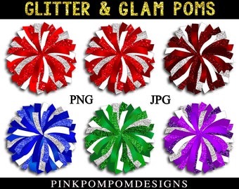 Pom Poms Clipart Etsy