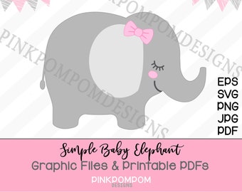 Download Baby Elephant Svg Etsy