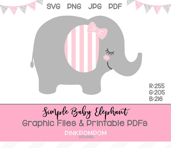 Free Free Baby Elephant Pink Svg 180 SVG PNG EPS DXF File