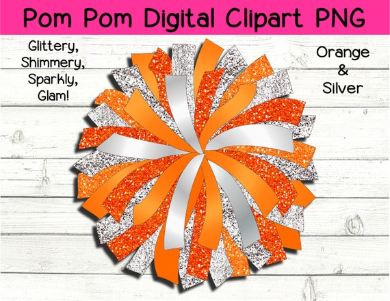 Glitter and Glam Pom Pom Digital Clipart Set PNG JPG -  Canada