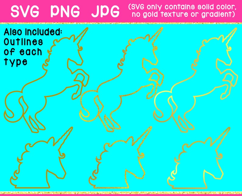 Free Free Gold Unicorn Svg 910 SVG PNG EPS DXF File