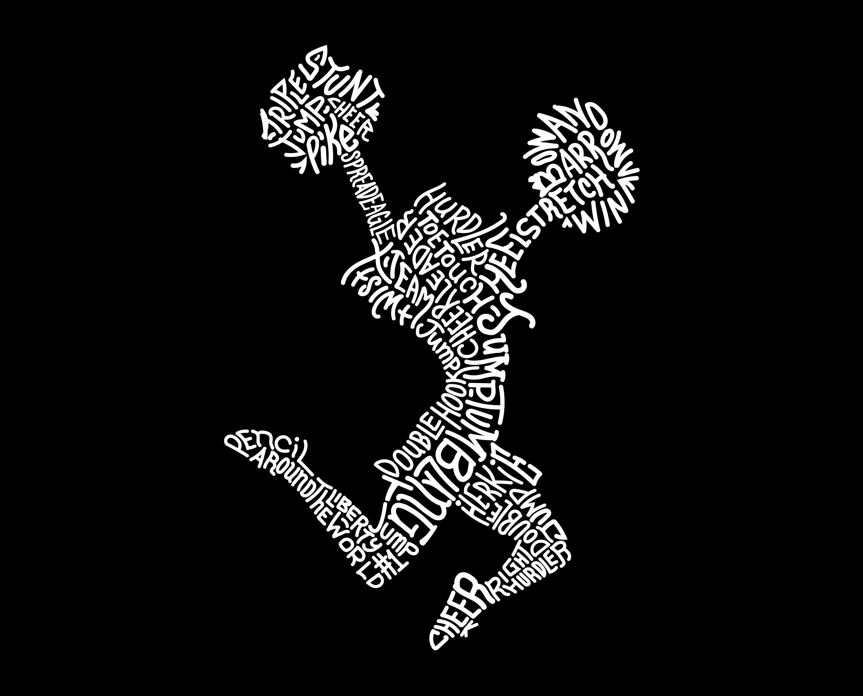 CUSTOM GRAPHIC Cheerleader words digital clip art SVG png Etsy Nederland