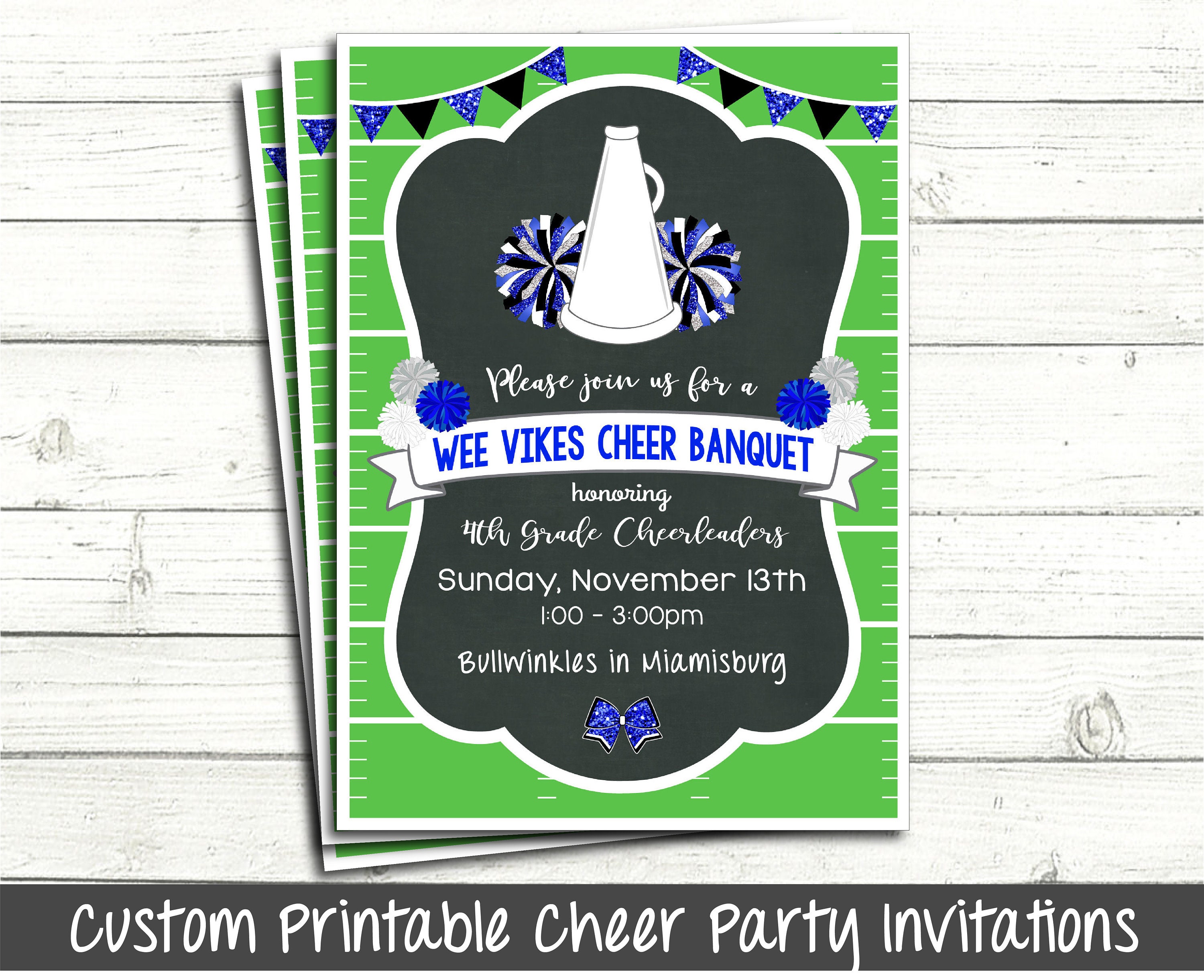 CUSTOM PRINTABLE CHEER Party Invitations Cheer Party Cheer Etsy Australia