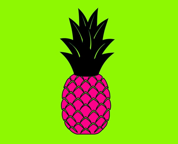 Download Free Pineapples Digital Clipart Set Vector Pineapples Svg Png Etsy SVG Cut Files