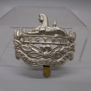 Vintage British Military Badges Gloucestershire Egypt Military Regimental Front Cap 1881-1994