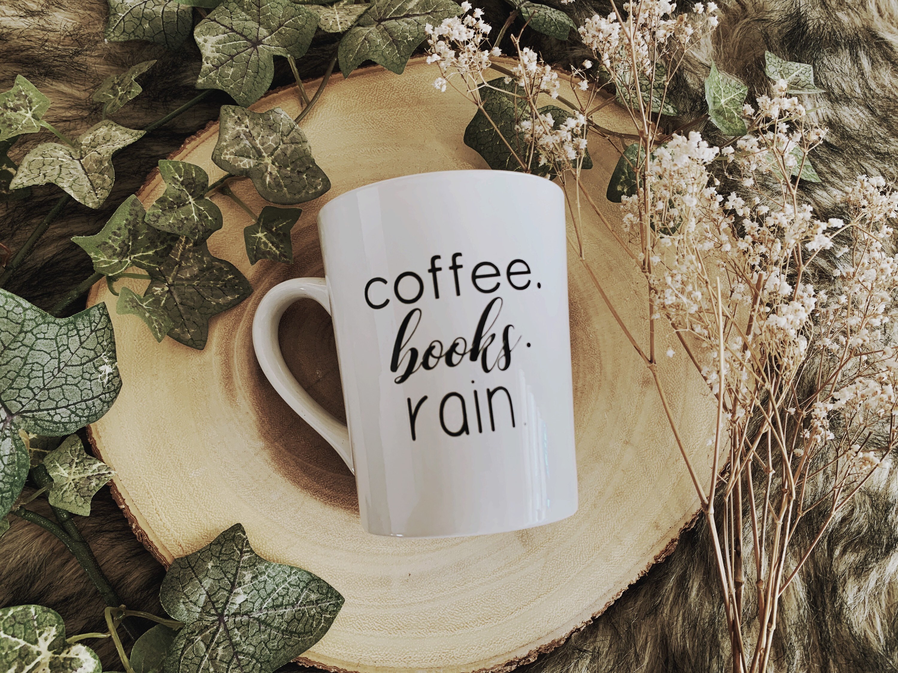 Coffee Books Rain Mug Cup Bookish Book Lover Bookworm Etsy