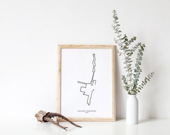 Chicago Marathon Print 8.5 x 11