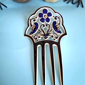 Victorian Hair Comb Large Edwardian Celluloid Hair, Collectible, Woman&#39;s Hair Accessories 1900, Vintage Bride Accessories