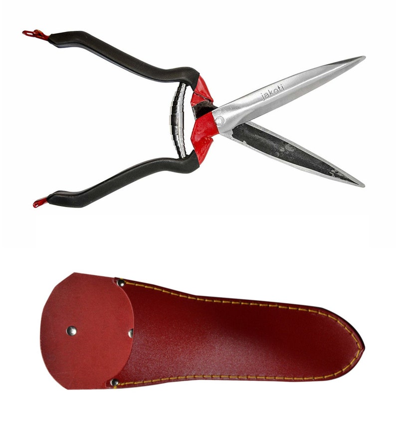 Jakoti Hand Shears for Gardening or Sheep Shearing Plus Leather Holster